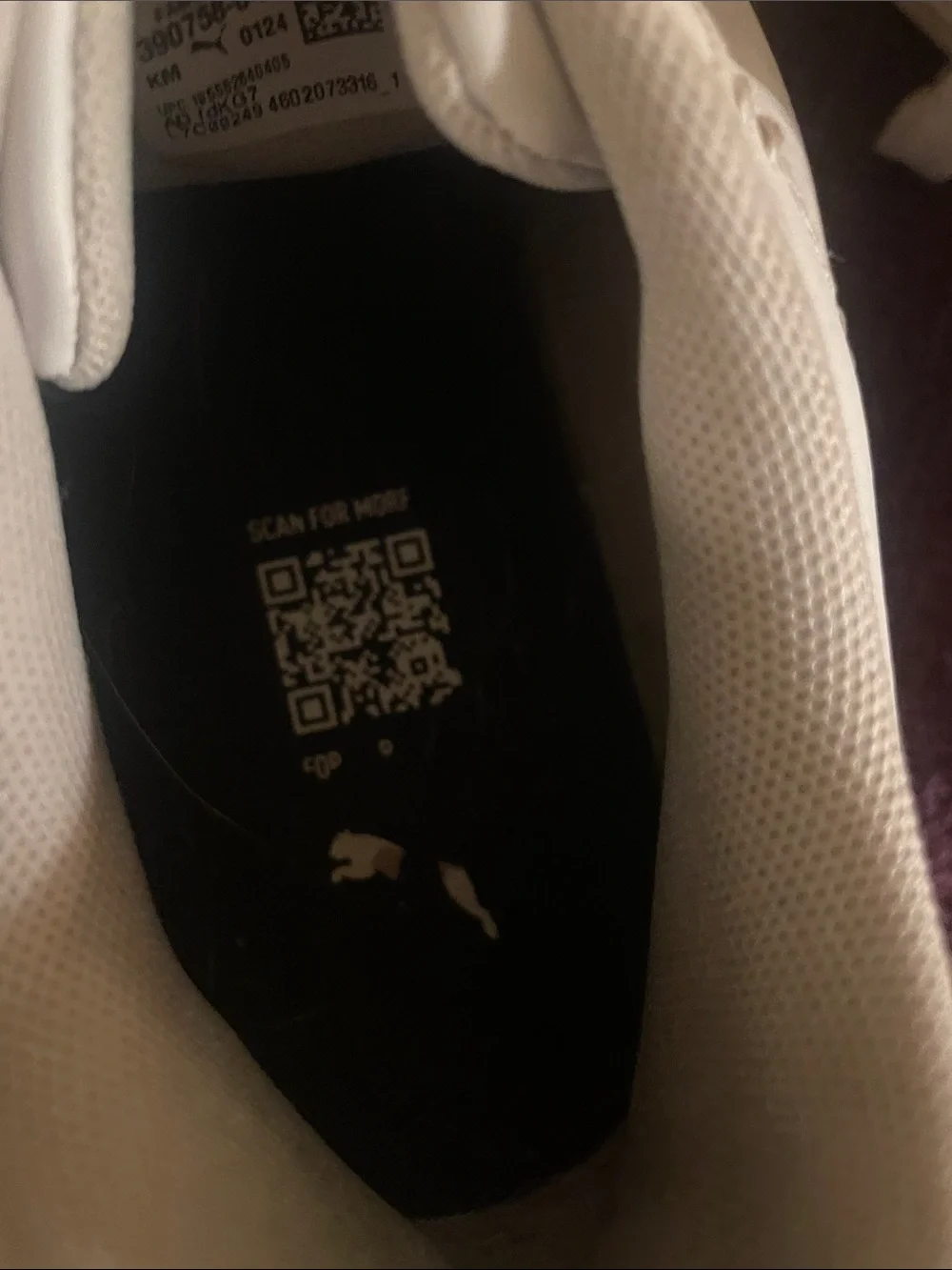 Puma White Low-Top Sneakers with Black Formstripe